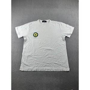 Sundae School T-Shirt Men M White Embroidered Patch Logo Cotton Streetwear